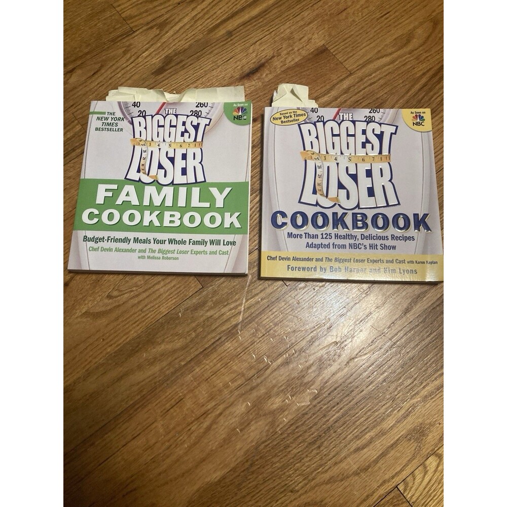 The Biggest Loser CookBook 2006 And Family Cookbook 2009 Lot Of 2